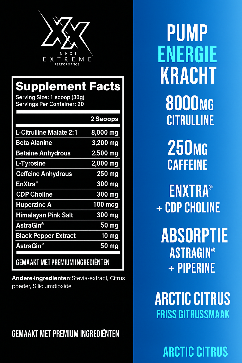 Extreme Pre-Workout โ Arctic Citrus