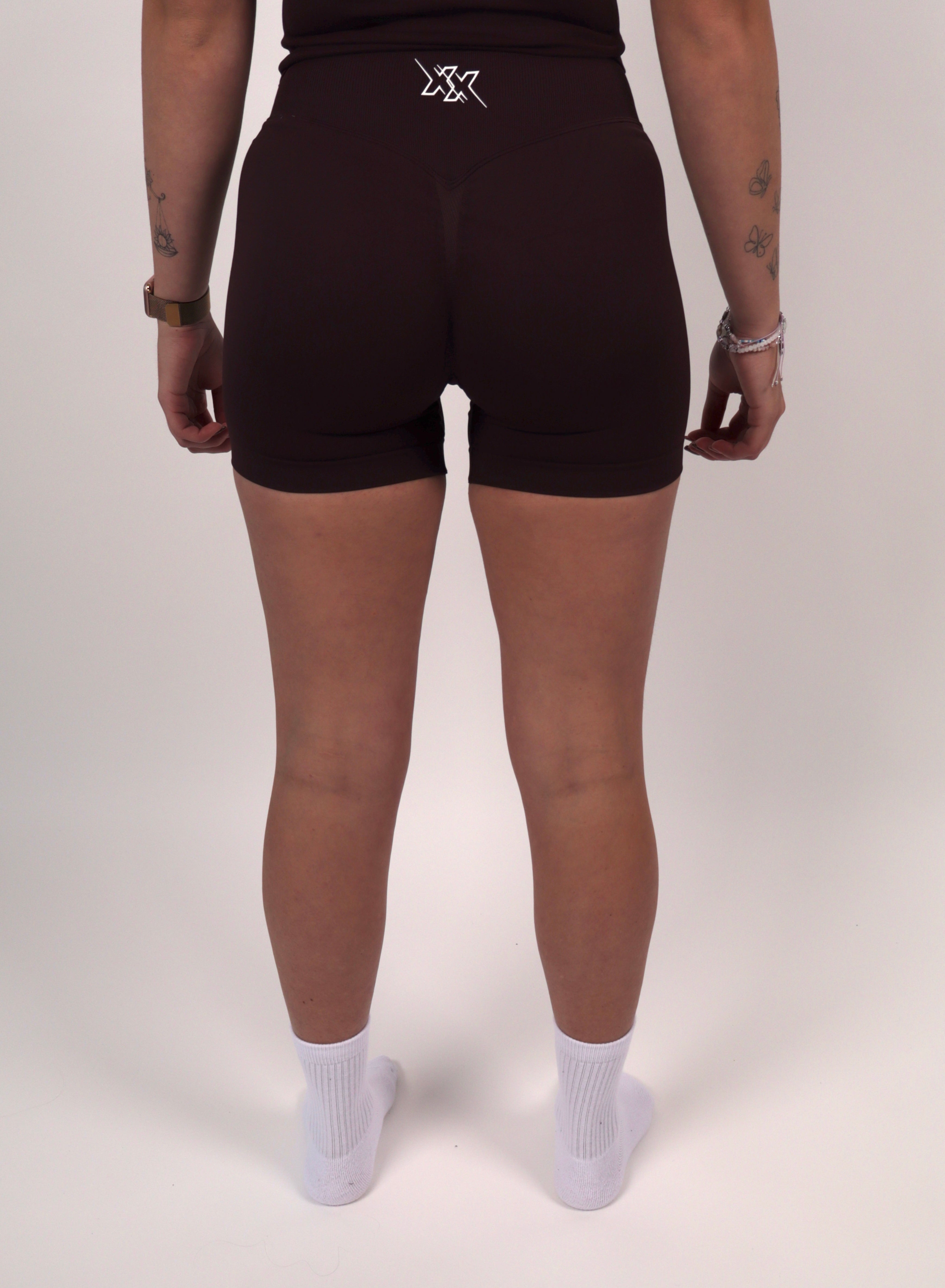 Extreme Scrunch Shorts – Dark Coffee - Next Extreme Performance