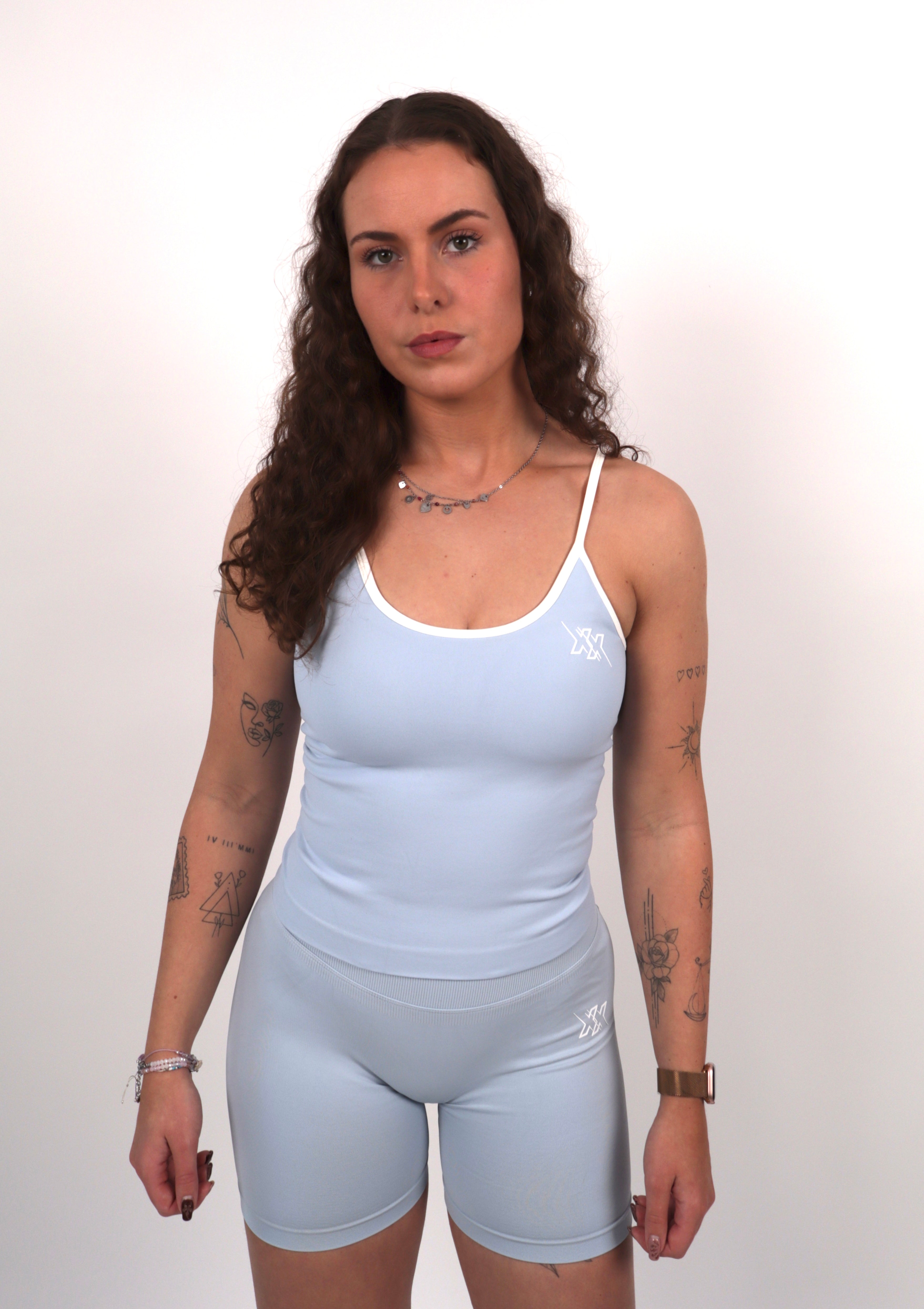 Contourline Shape Top – Ice Blue