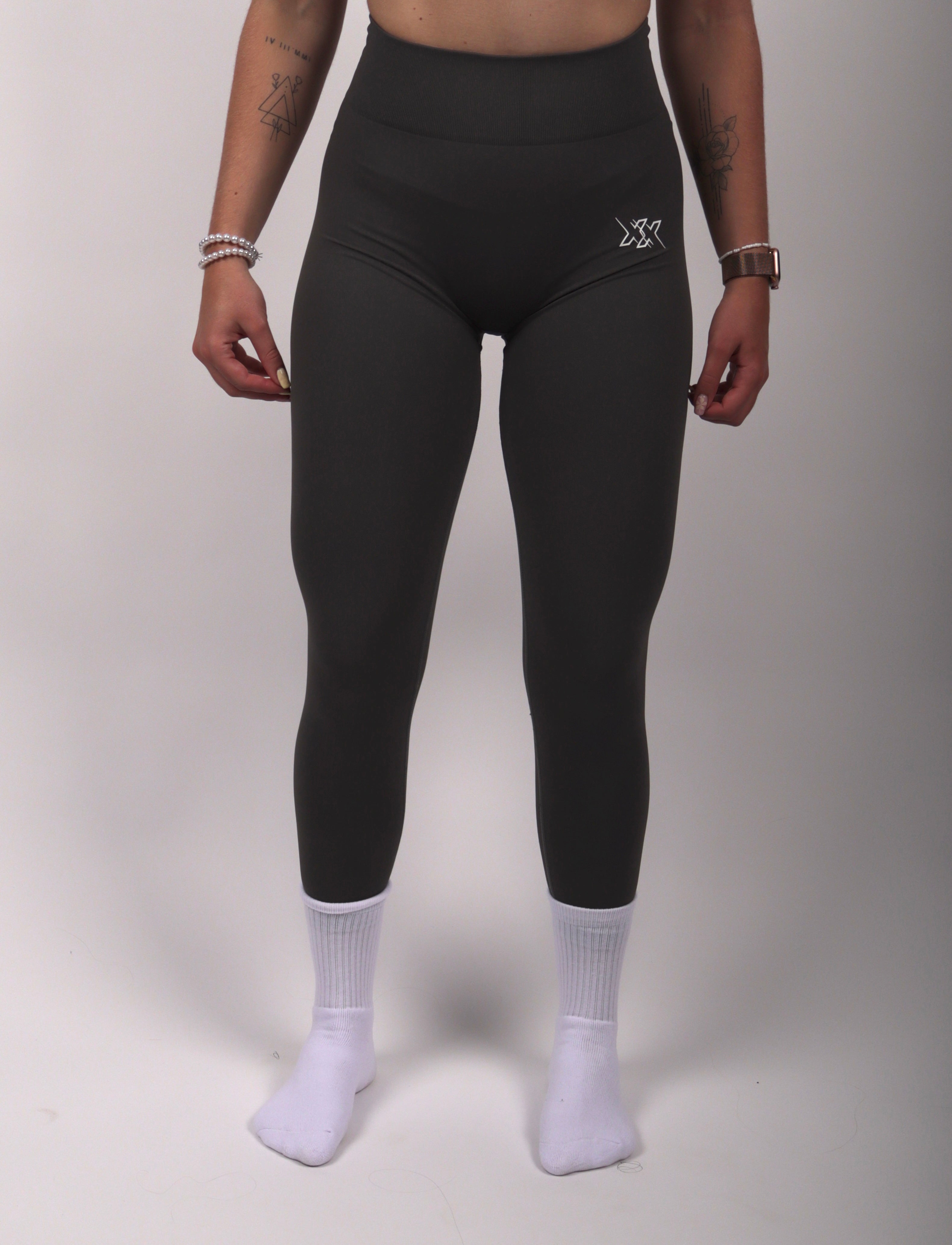 Performance Leggings – Stone Grey