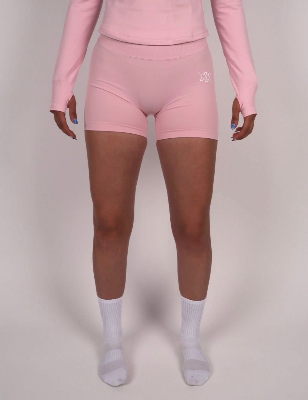 Sculpt Shorts – Powder Rose
