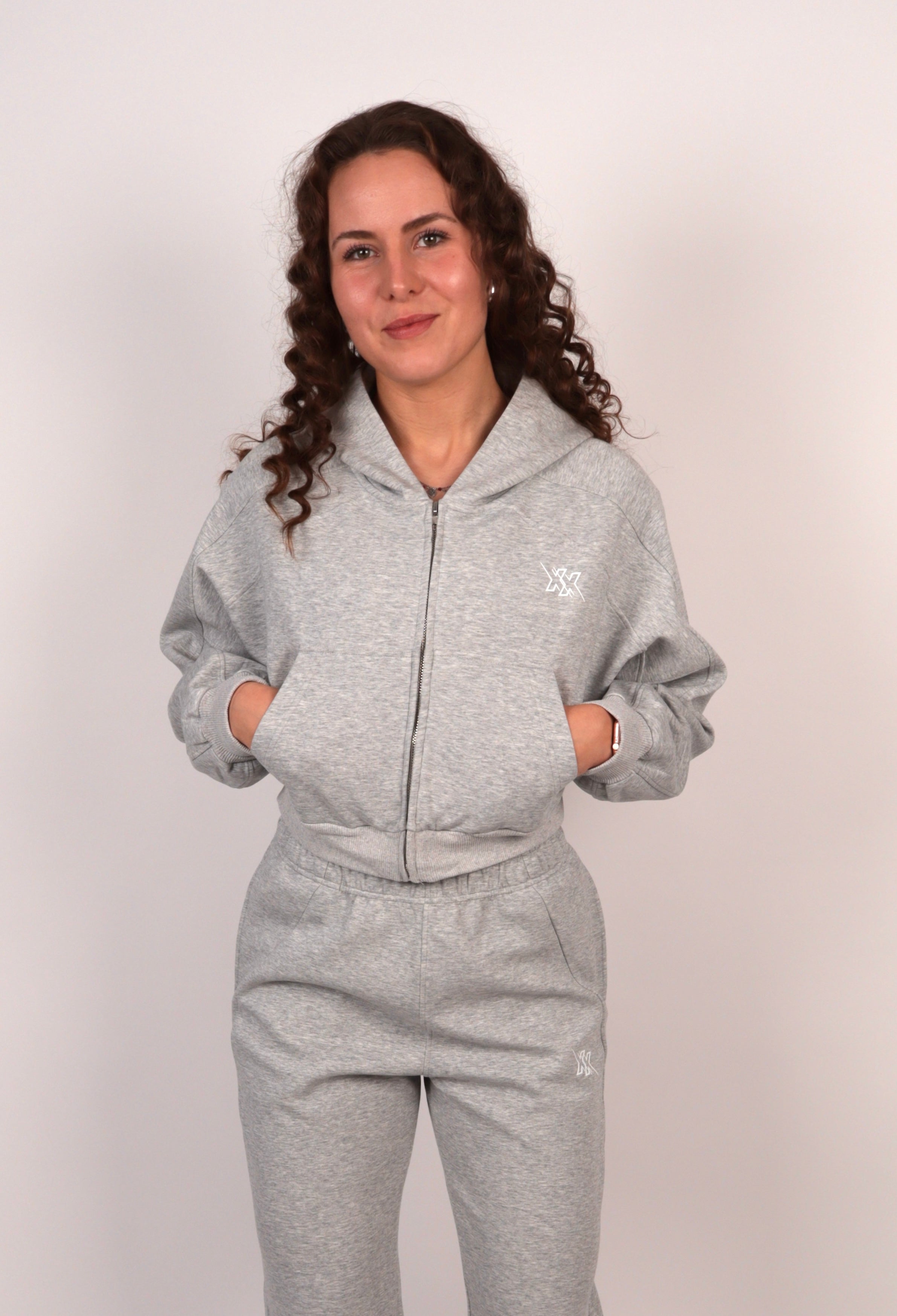 Recharge Zip Hoodie – Cloud Grey