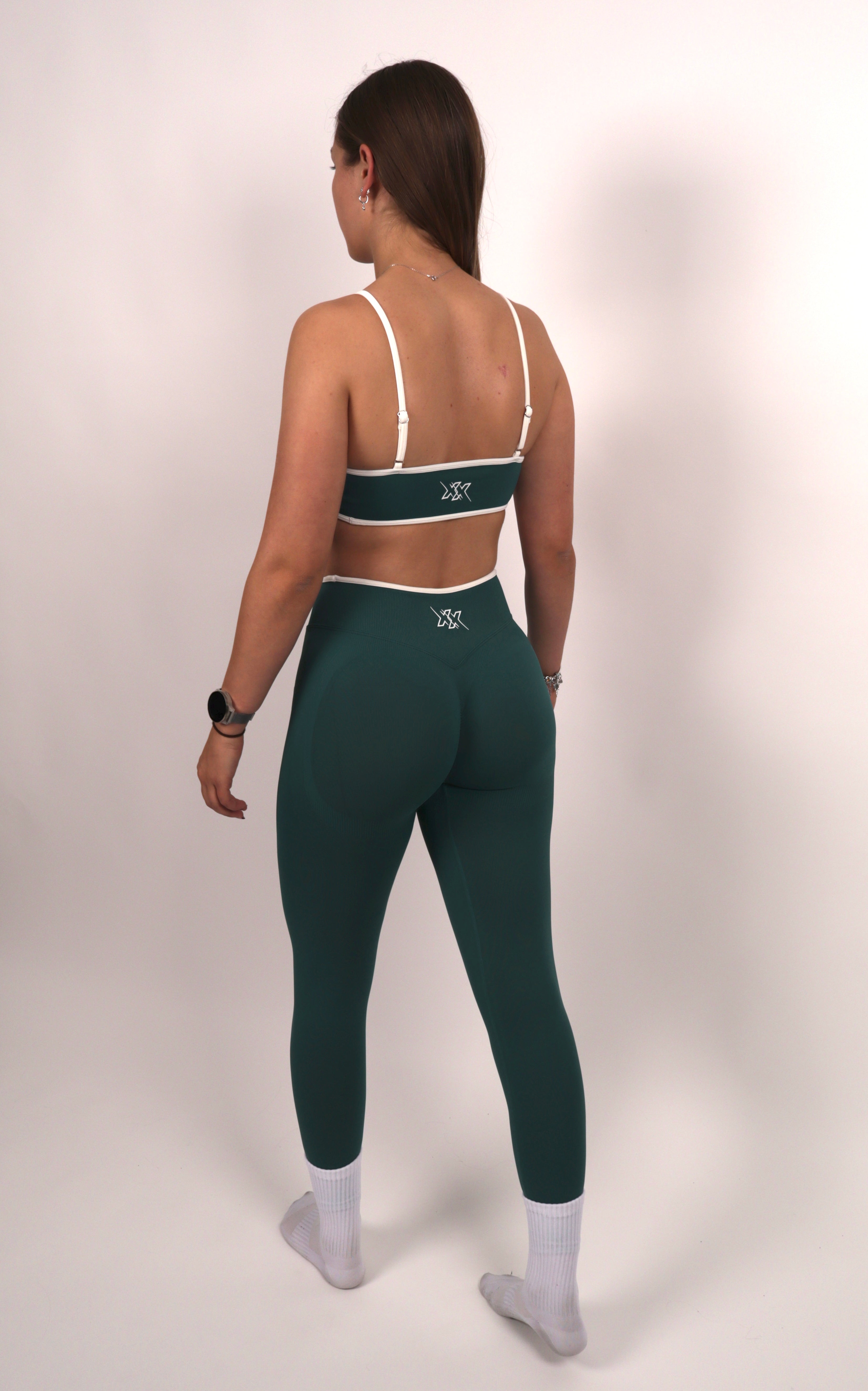 Contourline Scrunch Legging – Petrol Green
