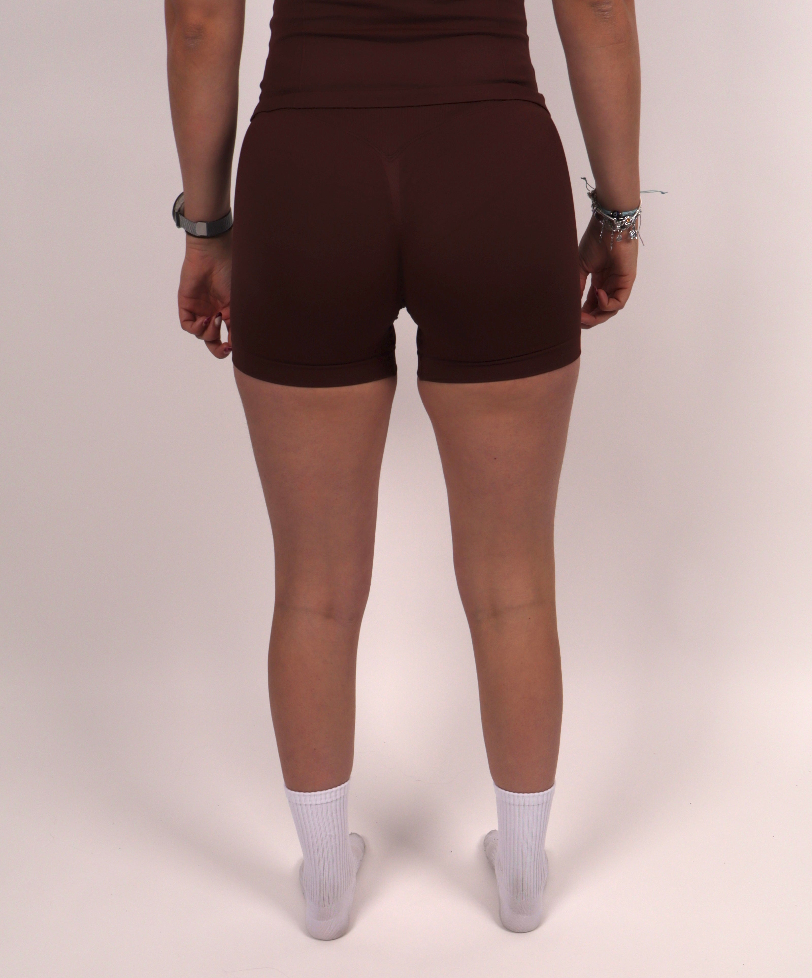 Extreme Scrunch Shorts – Espresso Brown - Next Extreme Performance