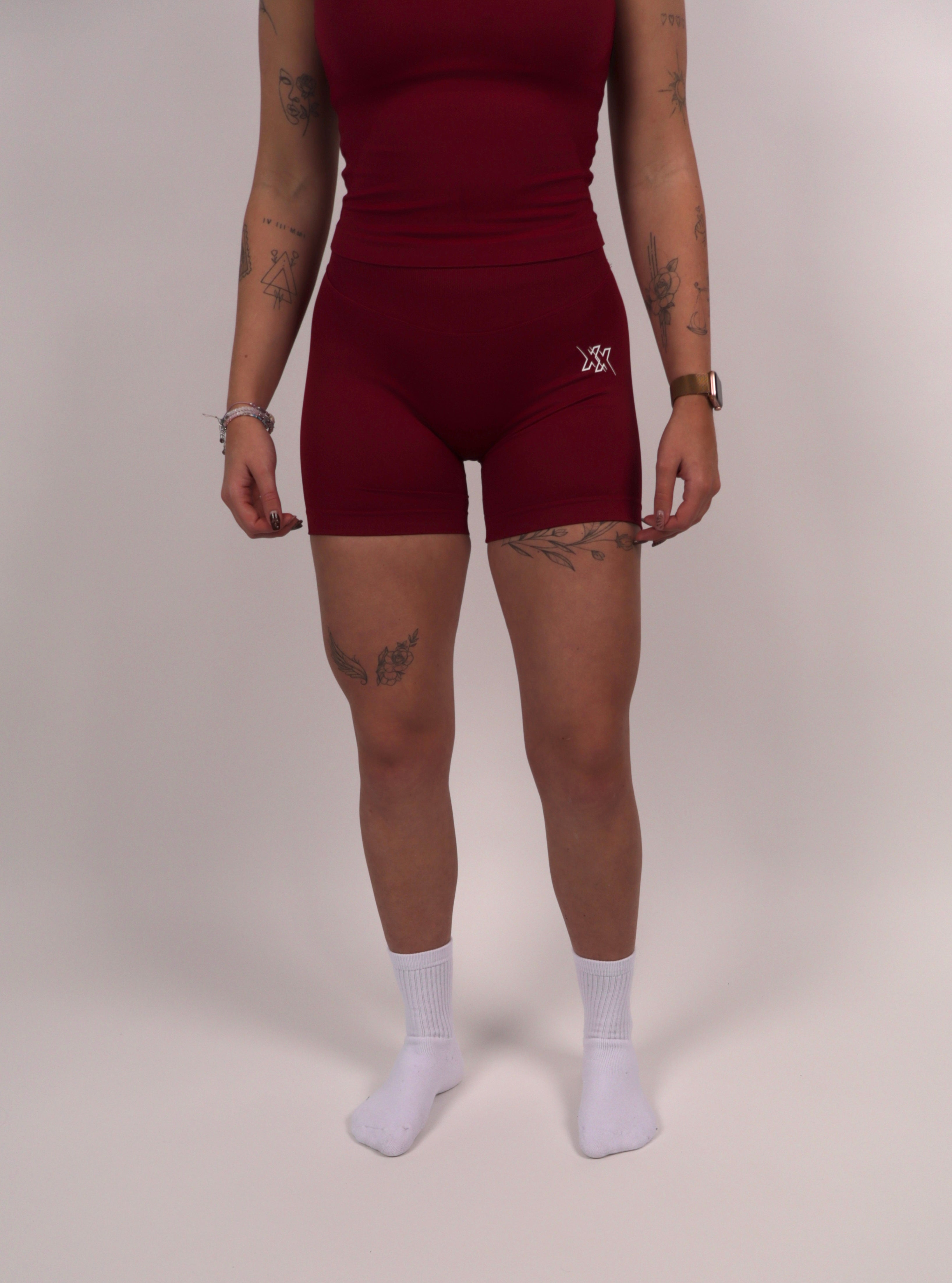 Extreme Scrunch Shorts – Ruby Red - Next Extreme Performance