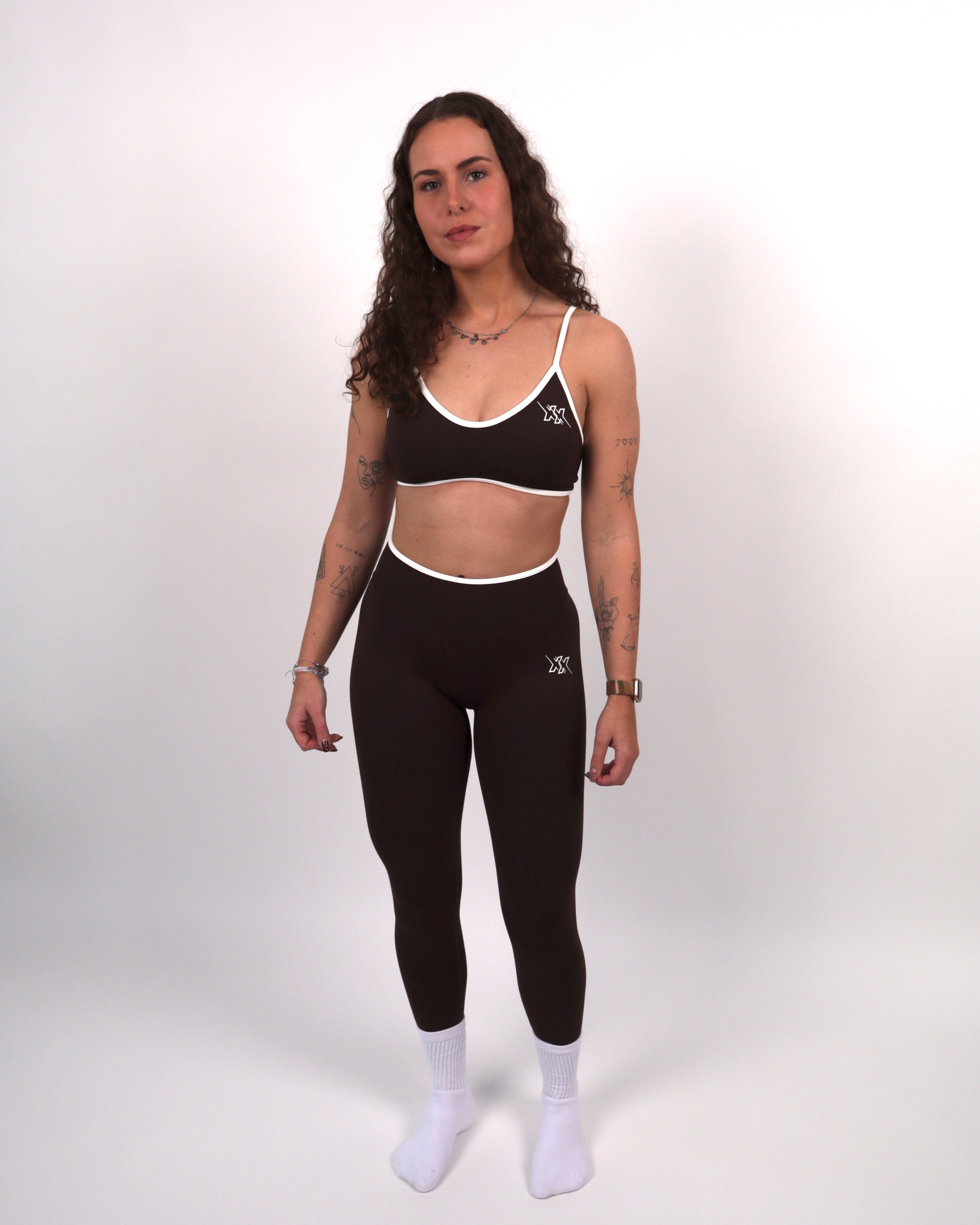 Contourline Scrunch Legging – Mocha Brown