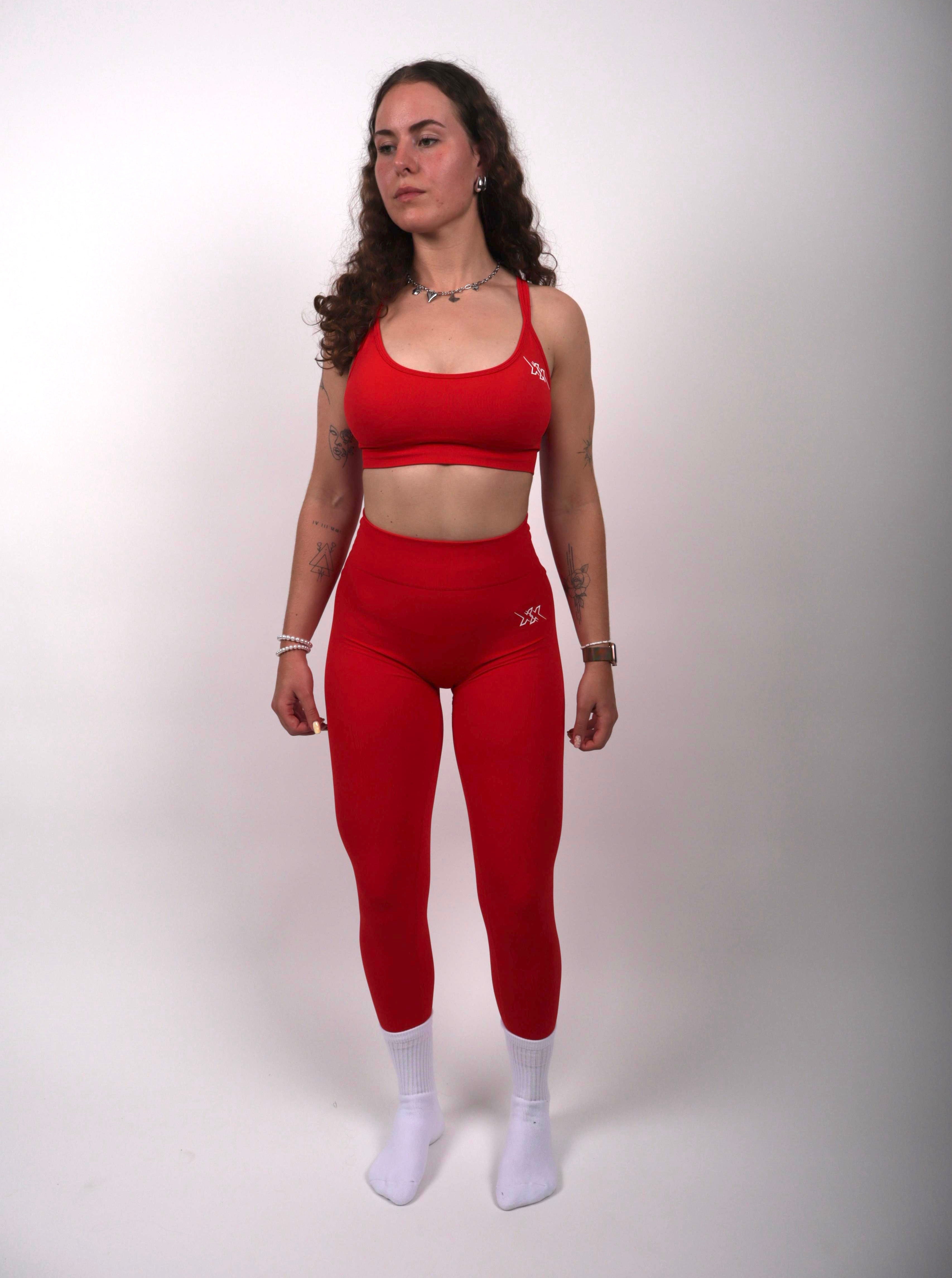 Performance Sports Bra  – Lovely Red