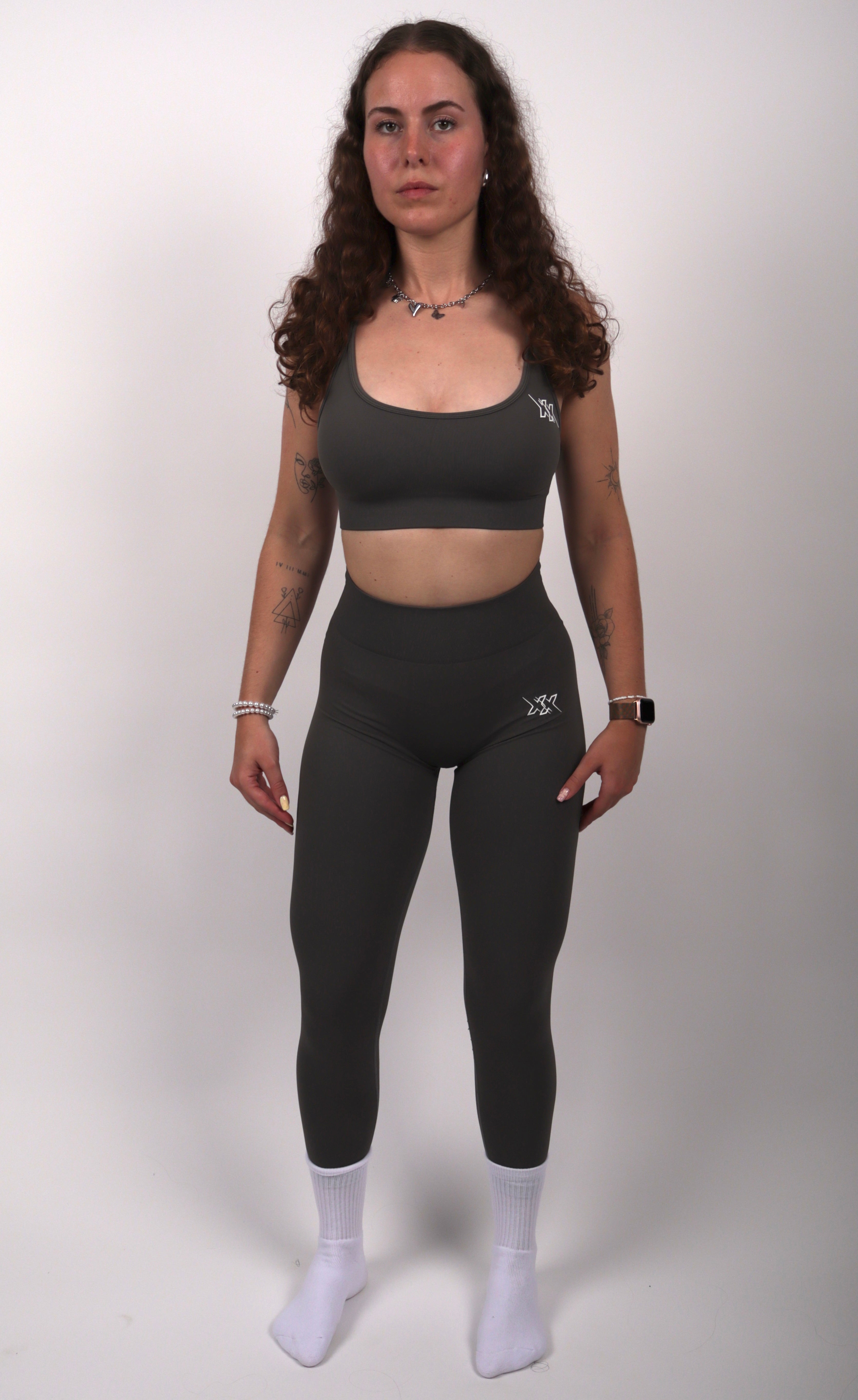 Performance Sports Bra – Stone Grey