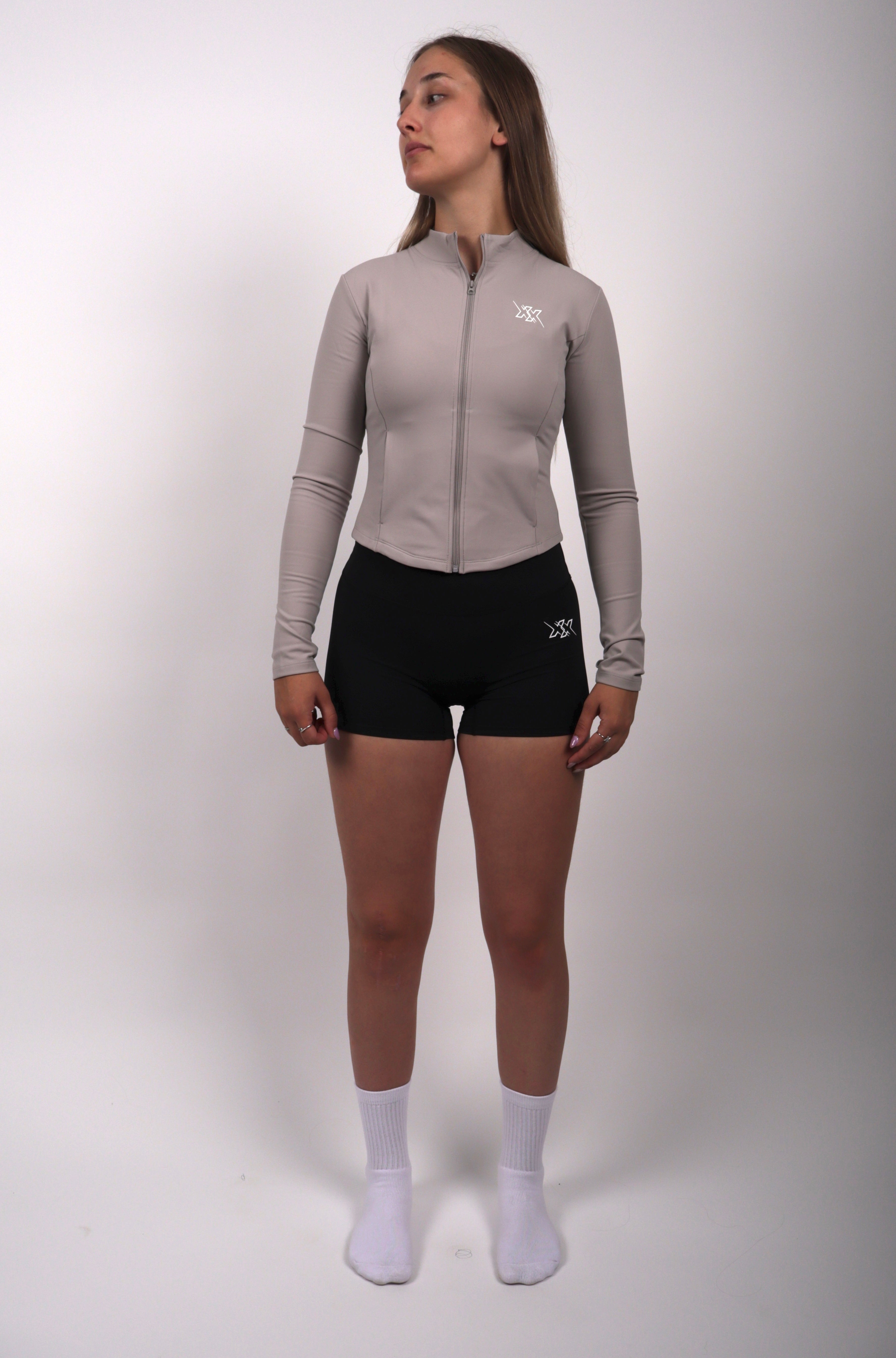 Seamless Zip Jacket – Frost Grey