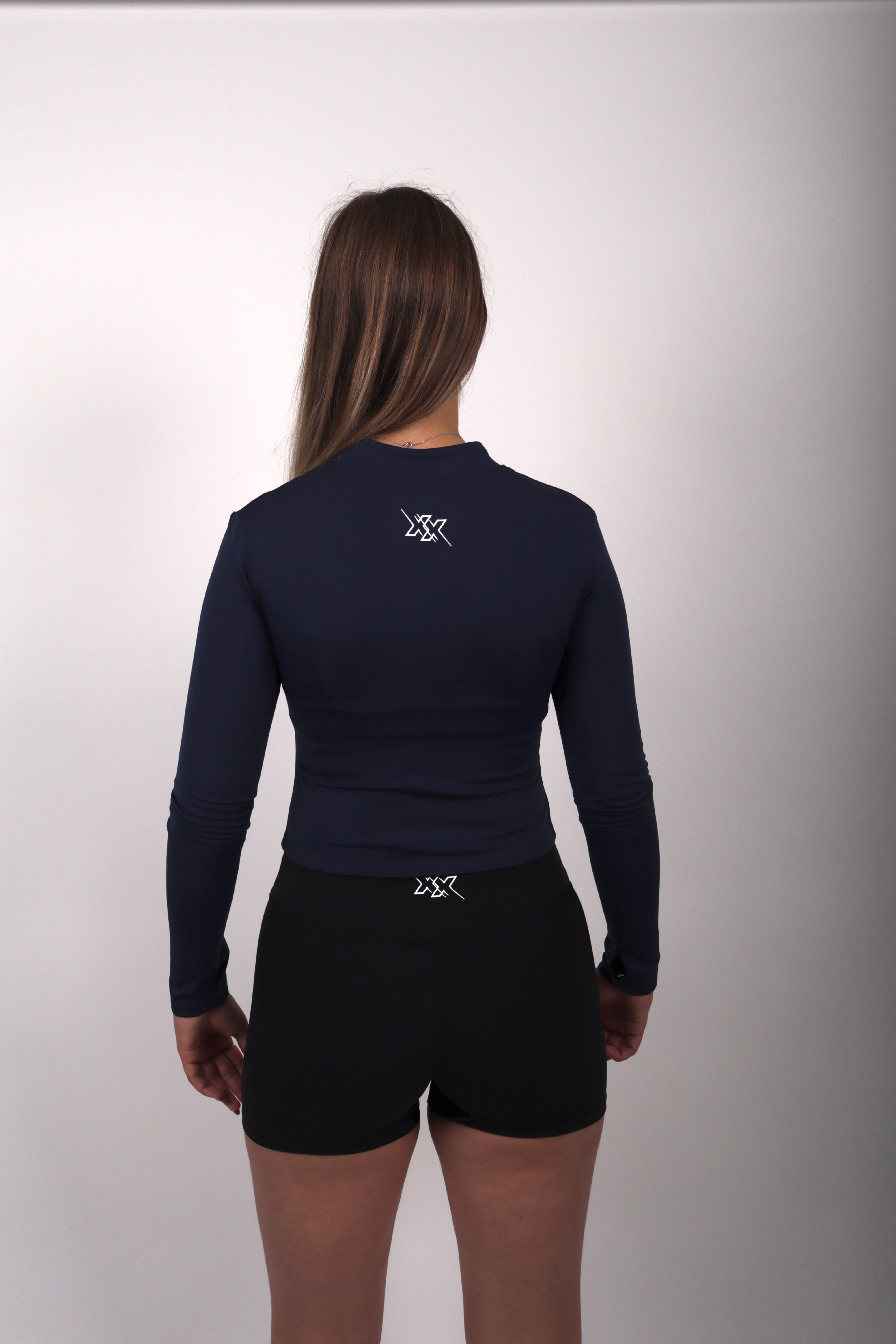 Seamless Zip Jacket – Navy Blue