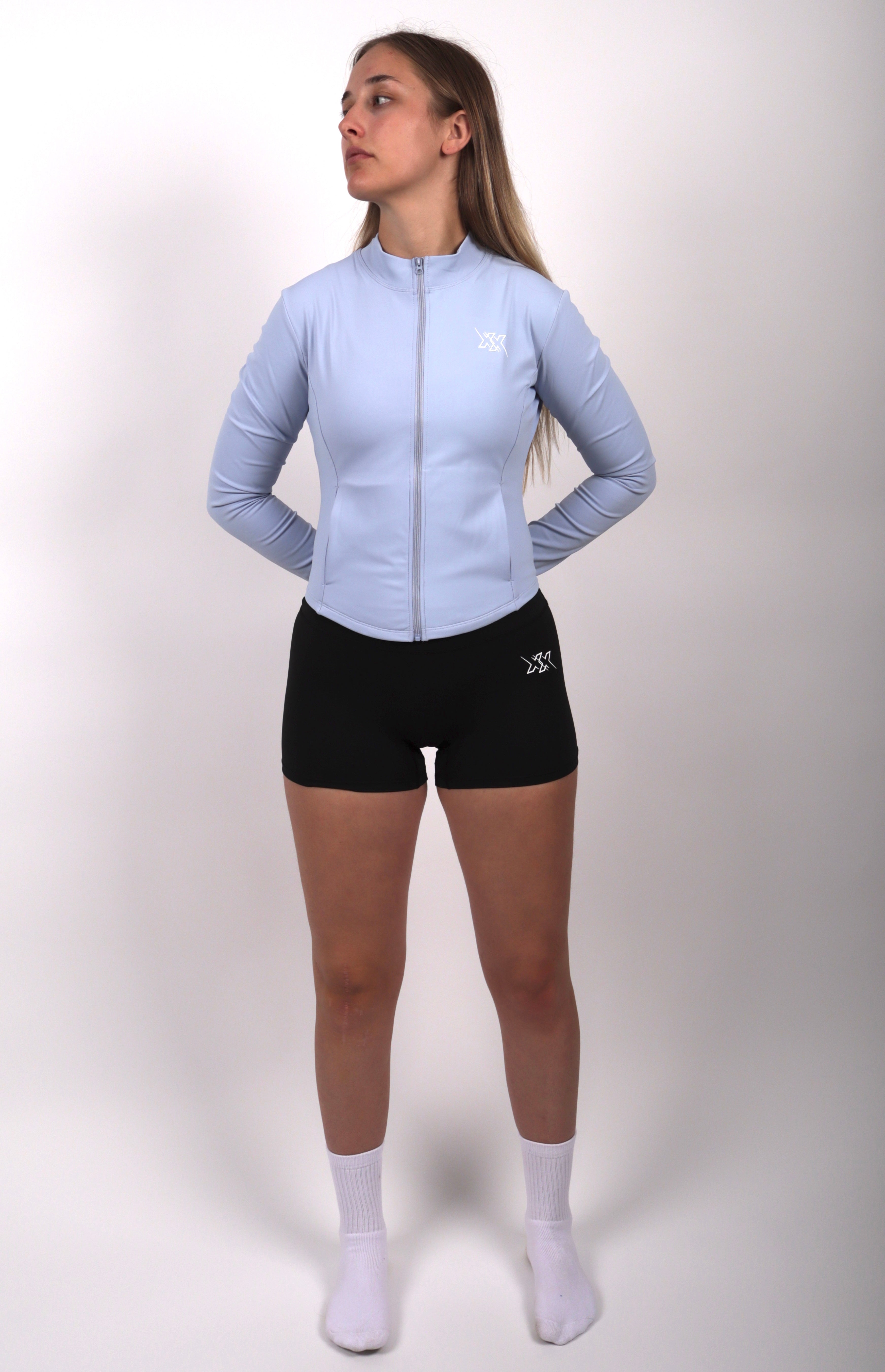 Seamless Zip Jacket – Sky Blue